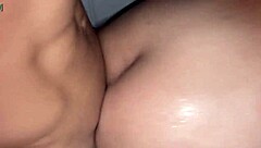 Milking huge tits and swallowing cum!