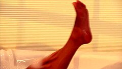 Two lesbians fuck in bathroom licking wet pussies