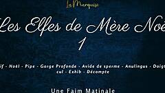 French elves give dirty talk in outdoor public