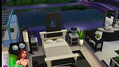 Sexy redhead and newlywed in Sims 4 adventure