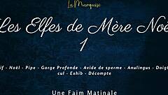 French elves give dirty talk in outdoor public