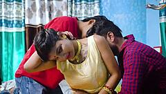 want to see desi aunty fucked hard by two locals?