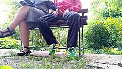 did that unflappable mature bbw flashing her huge tits in public make you cum?