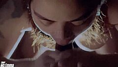 Beautiful filipina wife cheats by sucking friend's cock and swallowing every drop of cum.