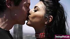 Latina babe getting fucked and cum on tattoo 😍