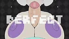 dianne peacocking with big tits and titty fuck in game