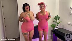 Belly button fetish and huge areolas with oiled pregnant boobs preview