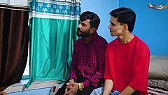 want to see desi aunty fucked hard by two locals?