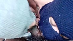 Tourist couple gets fucked on the trail and finishes with a facial