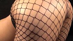 He cums in doggy after whipping her big latin ass, she moans with gag on during domination