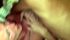 teen 18+ unfaithful lover roughly creampies juicy pussy during orgasm then kisses cuckold husband covered in cumshot