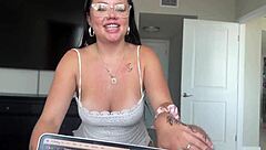 horny girlfriend madalina moon rides monster cock in household fantasy