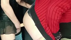 Brunette Milf Lola Pegs Big Cock Anal Style