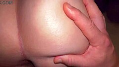 Hairy mature woman in shower