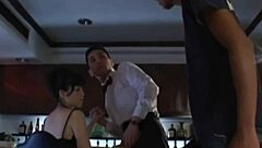 i fucked that creampied milf pussy across the bar