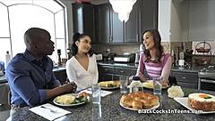 Can That Big Black Cock Handle Fucking The Asian Milf And Babe At Once?