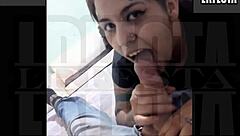 Argentinian couple sucks whole cock