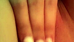 Pretty Amateur Suggests Handjob On Shaved Pussy During Tight Narrow Ass Masturbation Session