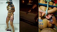 Exercising the Bound Slut Samantha in BDSM