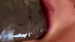 Boss's Daughter Eating BBC on Lunch Break!