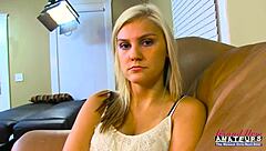 Horny Blonde Coeds Bailey And Olyssia Suck And Share A Cock