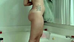 Chubby Teen Showers In Webcam Bathing Scene