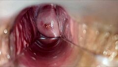 close up of a woman's vaginal orgasm in intimate setting