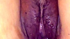 i cum on my latina wife's tight pussy up close