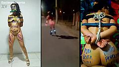 Exercising the Bound Slut Samantha in BDSM