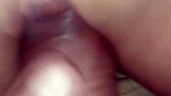 young woman strips and exercises naked on the machine