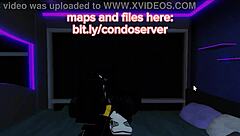 Roblox Slut Engages in Rough Dick Sucking