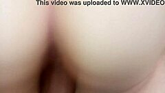 young woman strips and exercises naked on the machine