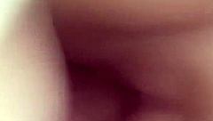 young woman strips and exercises naked on the machine