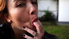 Is this Latina redhead fucking hardcore in the mansion a quickie or something more?