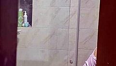 i spy on my hot rommie changing and showering, sneaky recording!