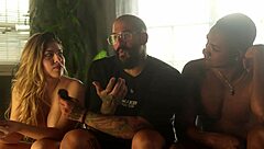 First interracial sex: I fuck roommate after he catches me spying!