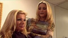 Mom Threesome! Monique Licks Pussy with Jordan in Lesbian Toy Scene!