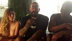 First interracial sex: I fuck roommate after he catches me spying!