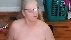 hot mature woman performs morning yoga