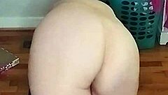 hot mature woman performs morning yoga