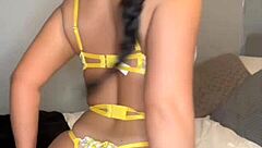 Slutty british horny girlfriend uses toys in pov