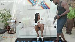 sensual milf lara alves takes three big cocks in dp