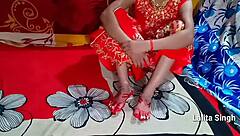 Beautiful village bhabhi feels pleasure fucking on bed.