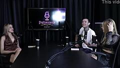 Yasmin Pariz Moans Passionately While Sucking Cock in Sheer Red Lingerie