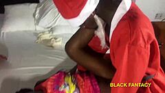 Amateur cums on black dick on christmas day