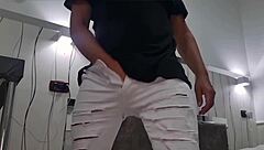 Intense anal riding with spitting and clothes ripped for huge cumshot!