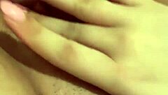 Thick girl gropes herself for step-daddy.