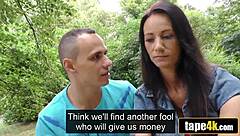 My Hot Brunette Girlfriend Turns Slut for Cash While I Watch