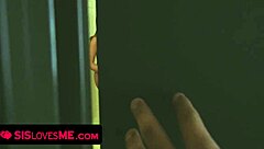 teen stepsis gets fucked in pov view