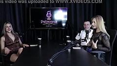 Yasmin Pariz Moans Passionately While Sucking Cock in Sheer Red Lingerie